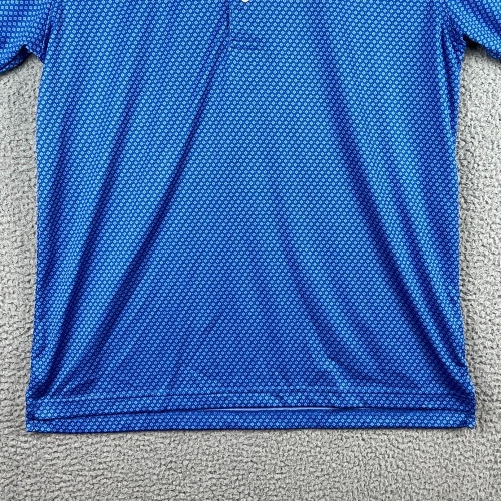 Lot of 2 - Donald Ross Golf Polo Shirt Mens Small Blue Geometric AOP Performance - Picture 7 of 16